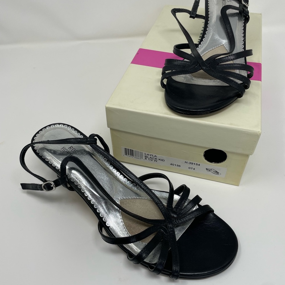 Elegant Black Strappy Heels